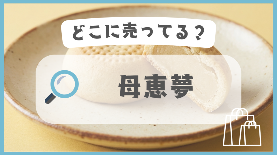 母恵夢　どこに売ってる