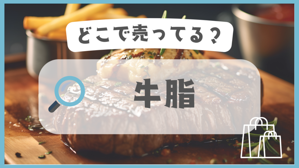 牛脂　どこで売ってる